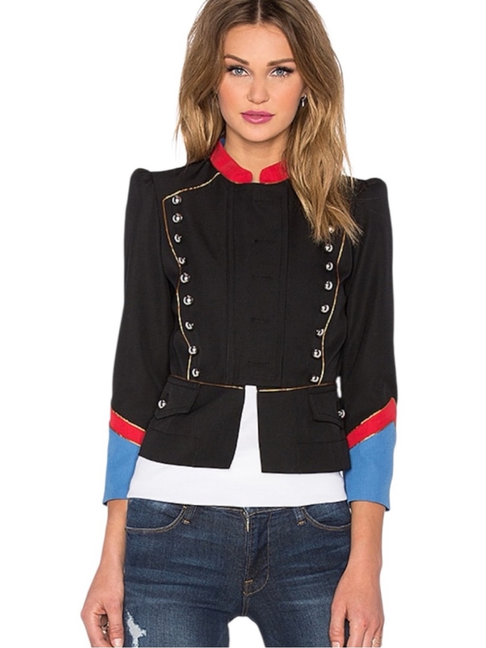 Marc by Marc Jacobs. Gabardine Victorian Jacket in Black Multi. Revolve. Wool.